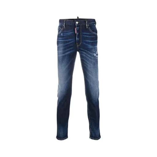 Ripped Mid-Rise Skinny Jeans