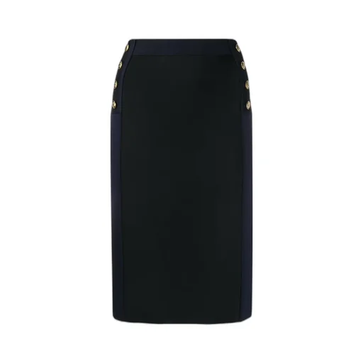 High-Waisted Two-Tone Skirt