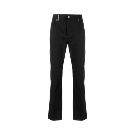 Moschino Logo Plaque Straight Leg Pants