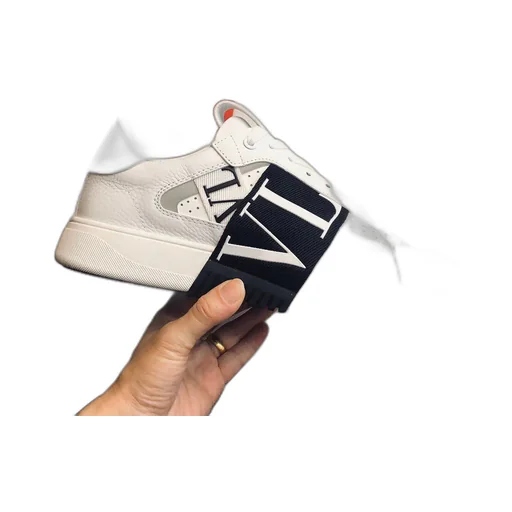Valentino Vl7N Round Toe Lace-Up Sneakers