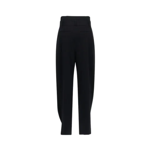 Pleat-Detail Tapered Trousers