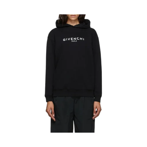 Vintage-Effect Logo Oversized Hoodie