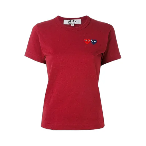 Comme Des Garons Play Double Heart Crewneck T-Shirt
