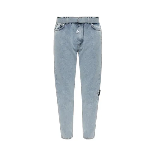 Bleached-Effect Slim-Fit Jeans