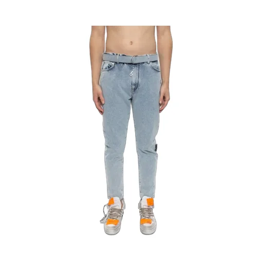 Bleached-Effect Slim-Fit Jeans