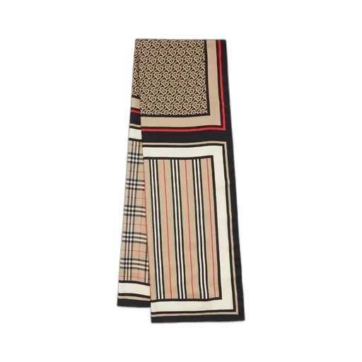 Burberry Monogram Check Print Scarf