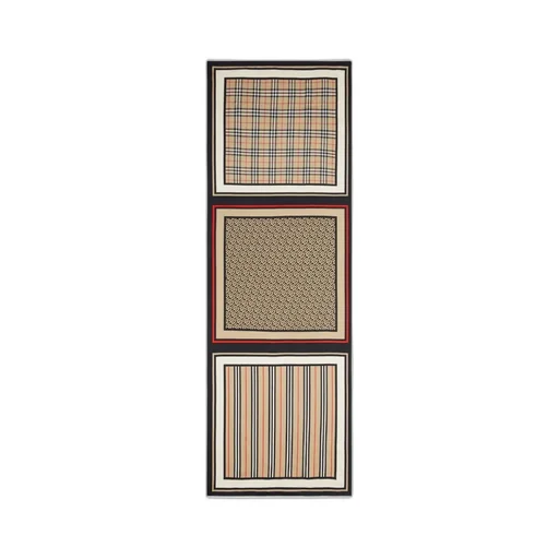 Burberry Monogram Check Print Scarf