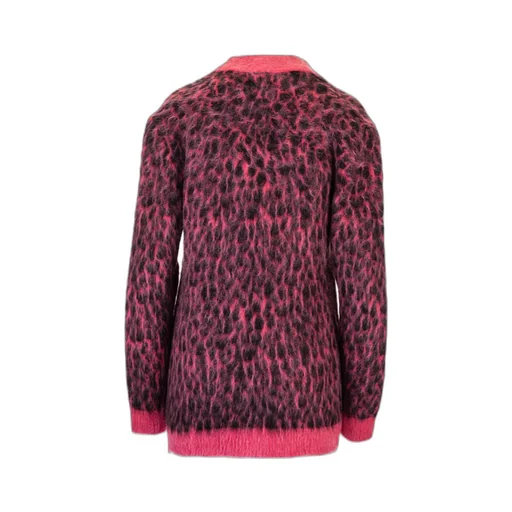 Saint Laurent Leopard Knitted Cardigan
