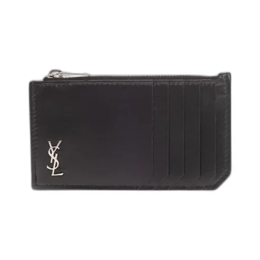 Saint Laurent Tiny Monogram Fragments Zip Card Case