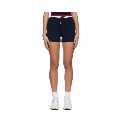 Tricolour-Waistband Seersucker Shorts