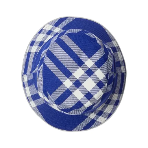 Burberry Checked Flat-Crown Bucket Hat