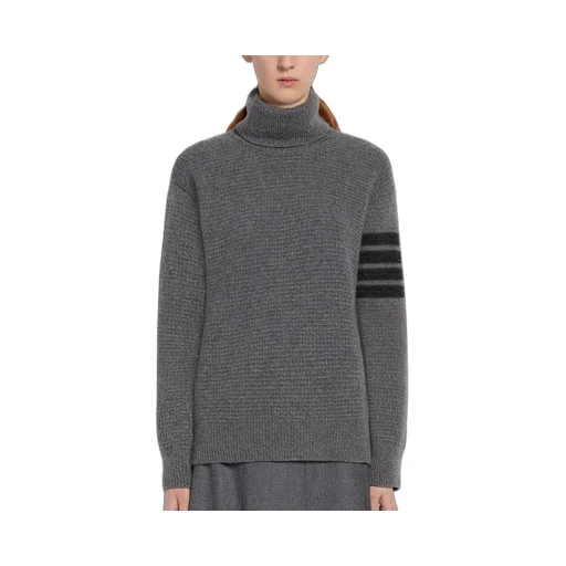 Thom Browne 4-Bar Turtleneck Sweater