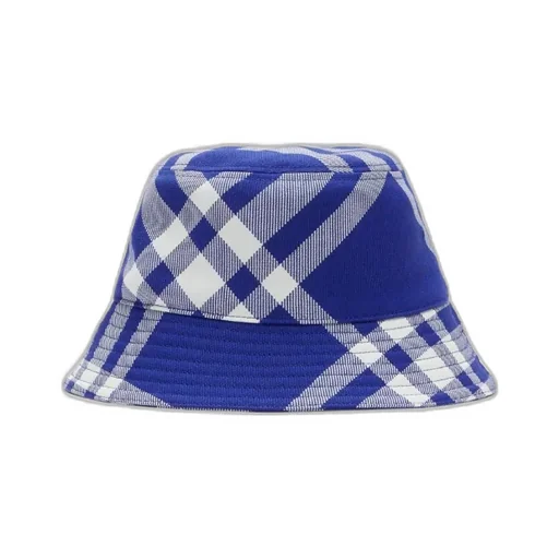 Burberry Checked Flat-Crown Bucket Hat