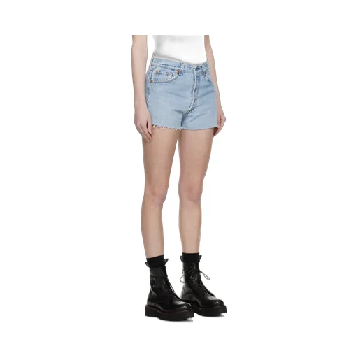 Re/Done Distressed Denim Shorts