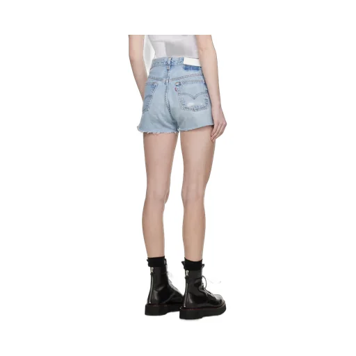 Re/Done Distressed Denim Shorts