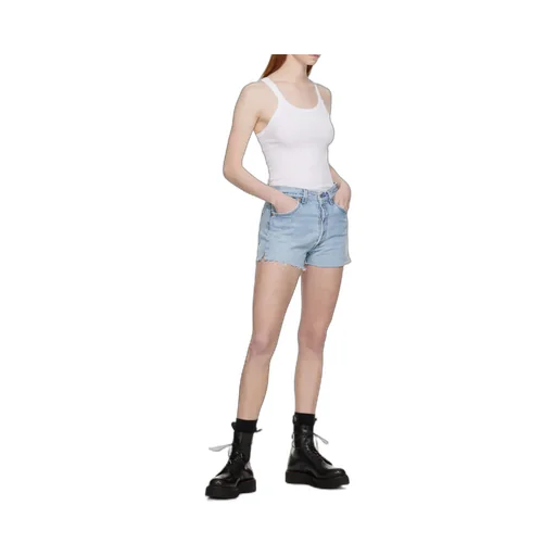 Re/Done Distressed Denim Shorts