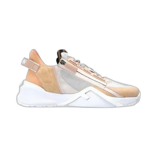 Low Top In Pink Nylon And Suede