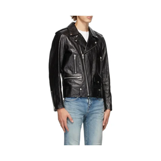 Saint Laurent Long-Sleeved Biker Jacket