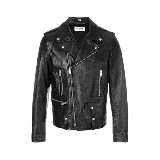 Saint Laurent Long-Sleeved Biker Jacket