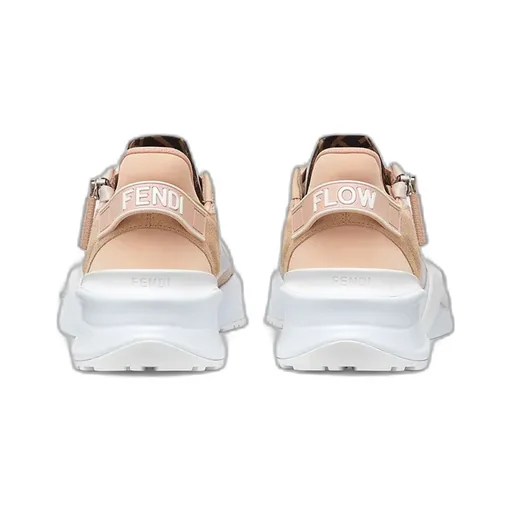 Low Top In Pink Nylon And Suede