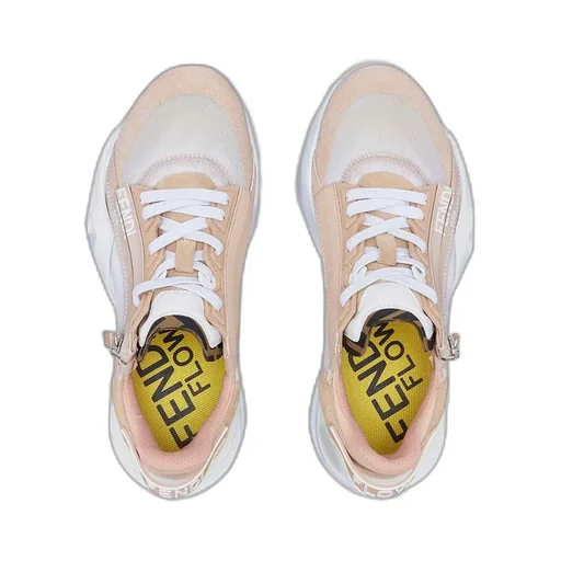 Low Top In Pink Nylon And Suede