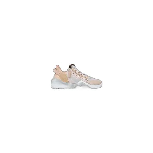 Low Top In Pink Nylon And Suede