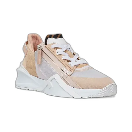 Low Top In Pink Nylon And Suede