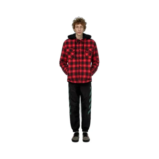 Hooded Checked Shirt Jacket