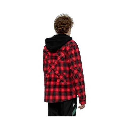 Hooded Checked Shirt Jacket