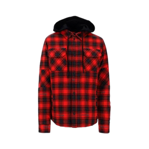 Hooded Checked Shirt Jacket