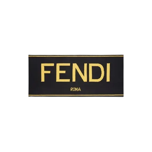 Logo-Intarsia Knitted Scarf