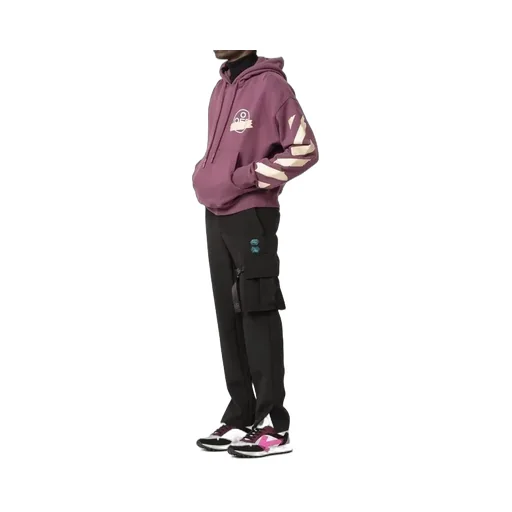 Tape Arrows Print Hoodie