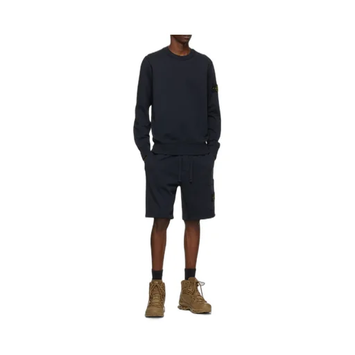 Stone Island Logo Patch Crewneck Sweatshirt