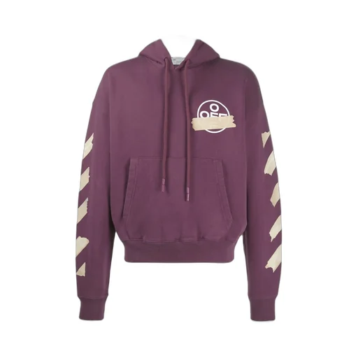 Tape Arrows Print Hoodie