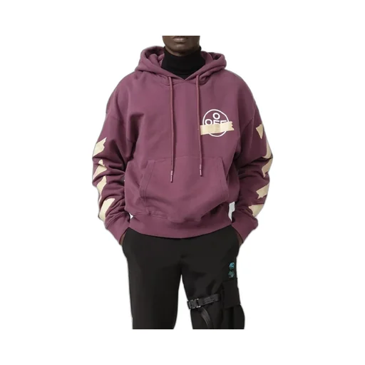 Tape Arrows Print Hoodie