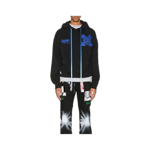 Logo Printed Hooded Sweater