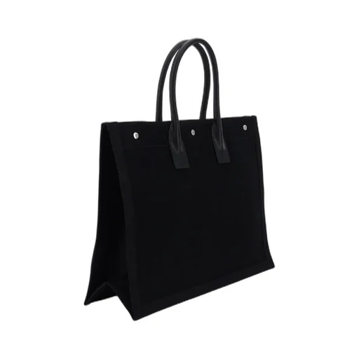 Saint Laurent Rive Gauche Logo Printed Tote Bag