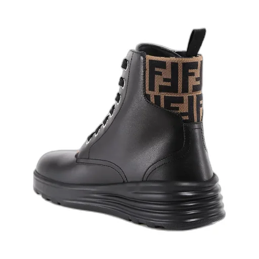 Black Leather Biker Boots