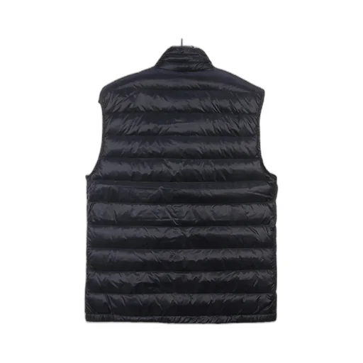 Navy Blue Logo Vest Down Jacket
