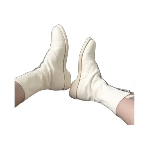 Zip-Front Calf-Length Boots
