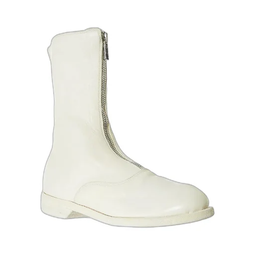 Zip-Front Calf-Length Boots