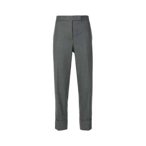 Cropped Slim Leg Trousers