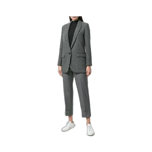 Cropped Slim Leg Trousers