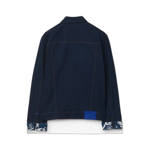Burberry Logo-Patch Buttoned Denim Jacket