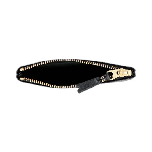 Comme Des Garons Wallet Logo Printed Zipped Cardholder