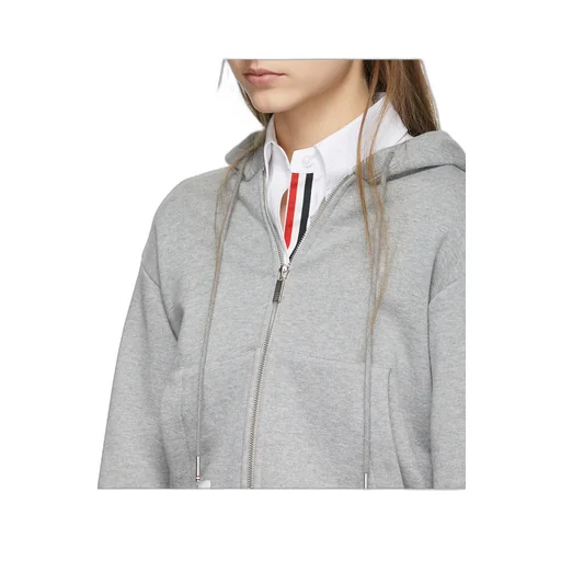 Thom Browne Zipped Drawstring Hoodie