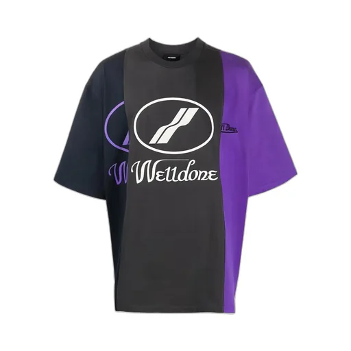 Logo-Print Colour-Block T-Shirt
