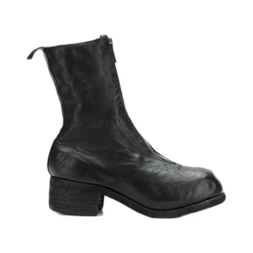 Front Zip Ankle Boots