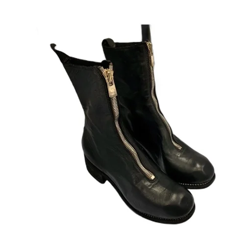 Front Zip Ankle Boots