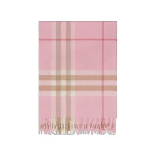 Burberry Checked Fringed Edge Scarf